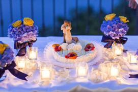 decorazioni floreali torta nozze