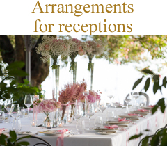 flower arrangements and centerpiece for receptions weddings
