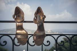 scarpe sposa oro